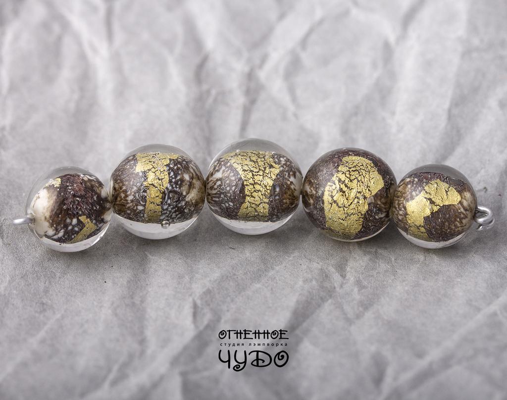 Бусины лэмпворк: набор для колье