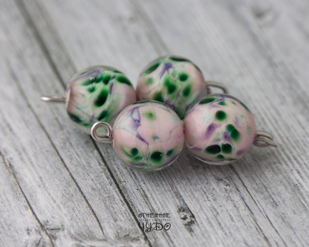 Бусины лэмпворк: «Весна»