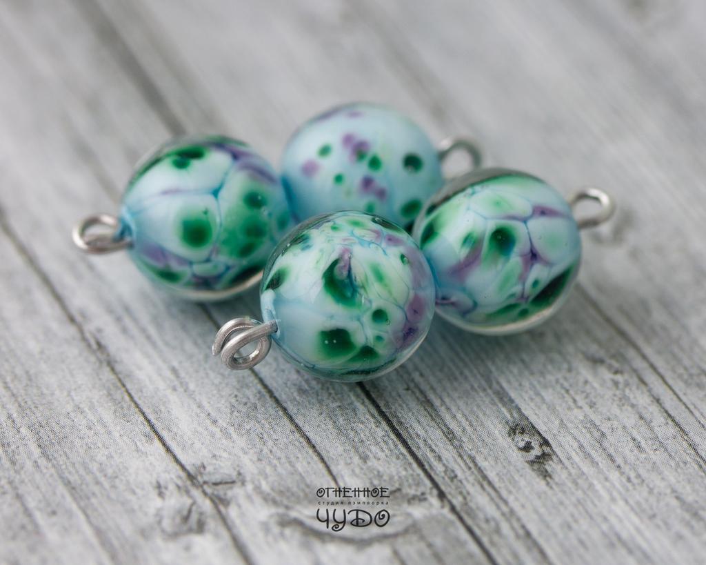 Бусины лэмпворк: «Весна»