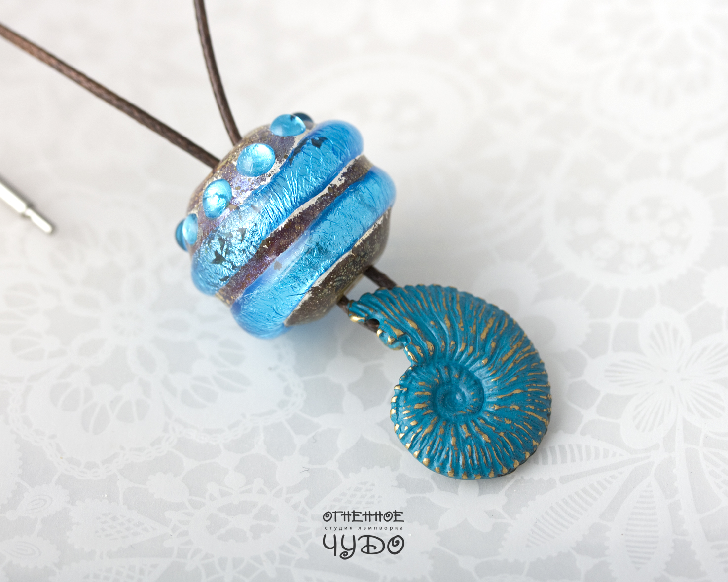 Бусина лэмпворк «Октопус»