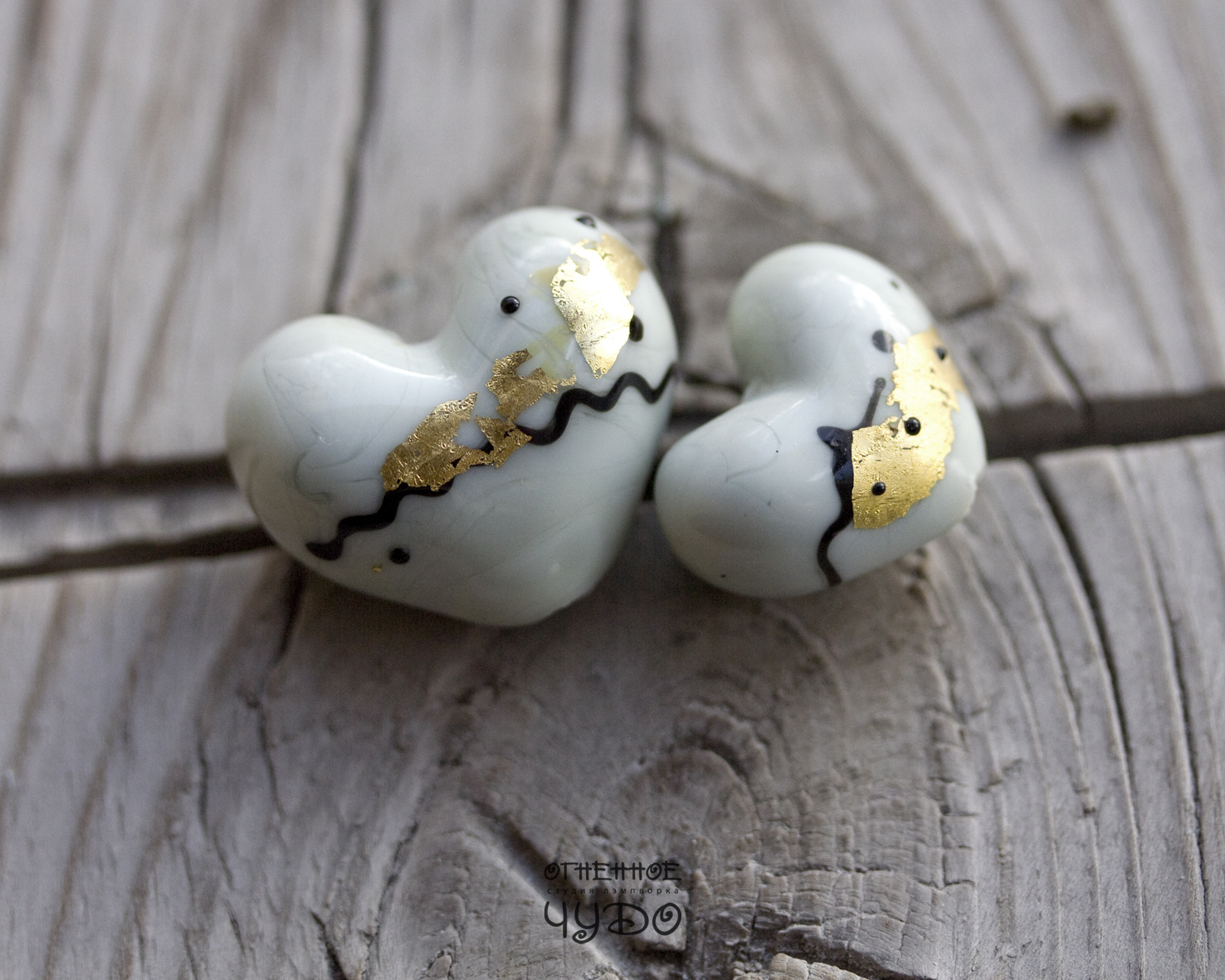 Бусина лэмпворк «Сердечко»