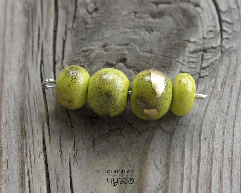 Бусины лэмпворк: набор для колье, браслета и др. украшений