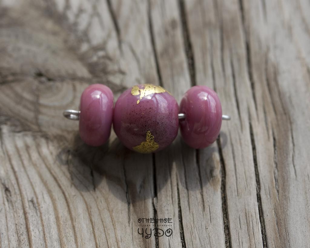 Бусины лэмпворк: набор для колье, браслета и др. украшений