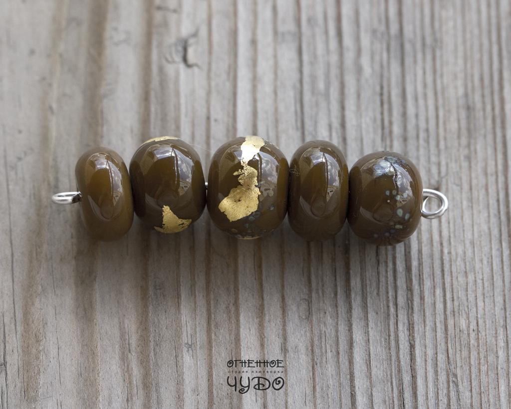 Бусины лэмпворк: набор для колье, браслета и др. украшений