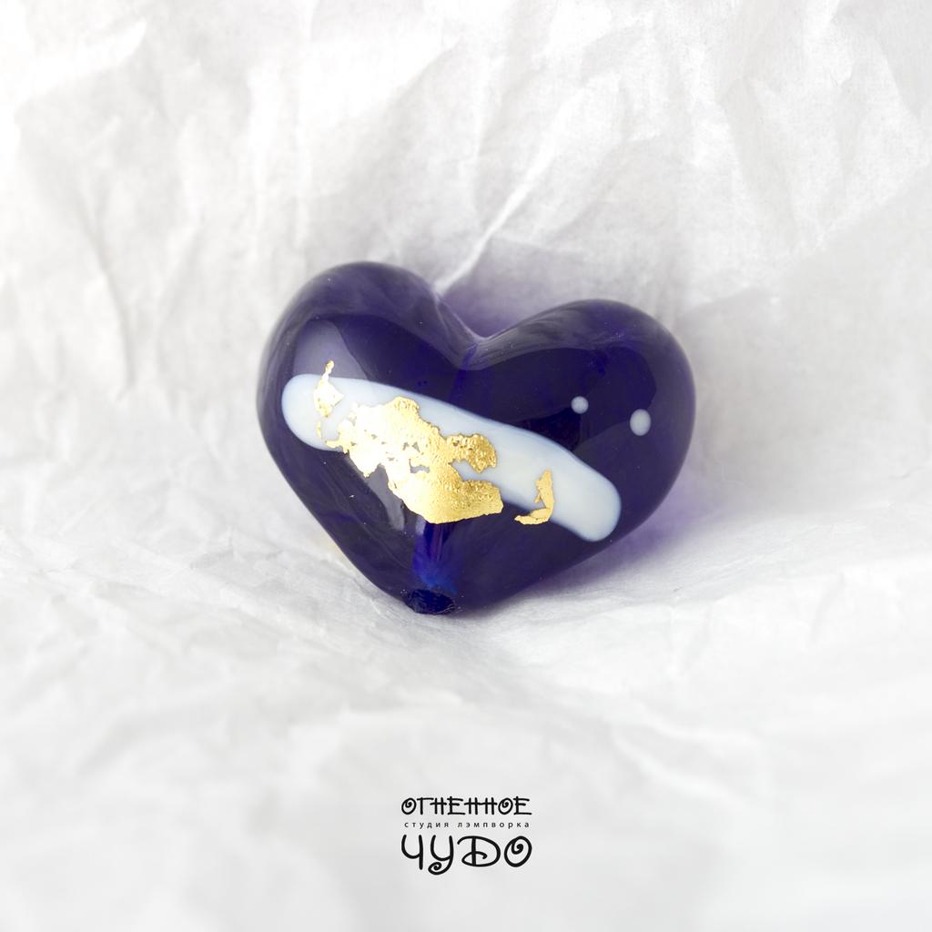 Бусина лэмпворк «Сердечко»