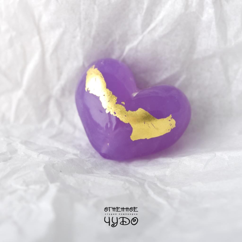 Бусина лэмпворк «Сердечко»