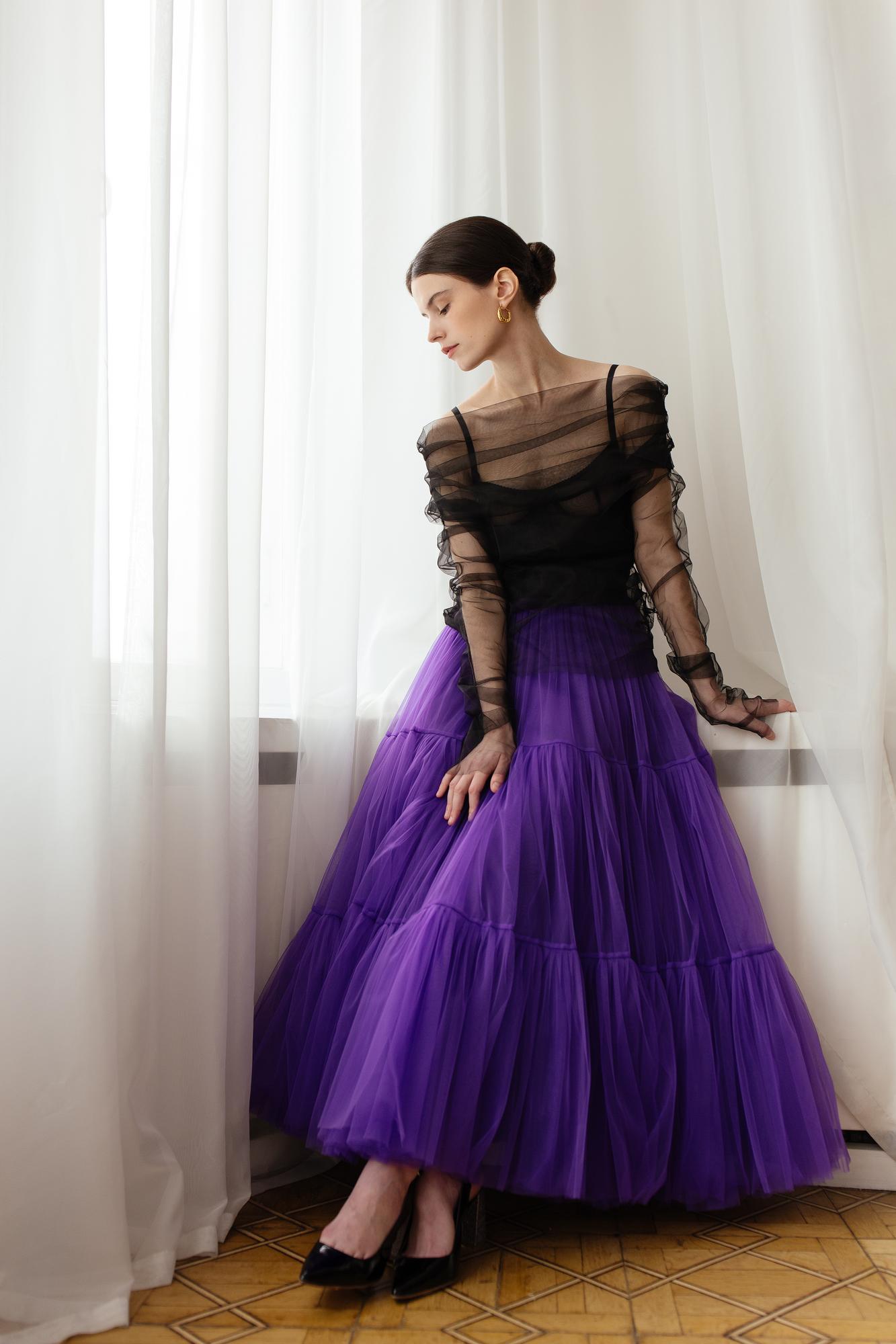 Пышная юбка из фатина