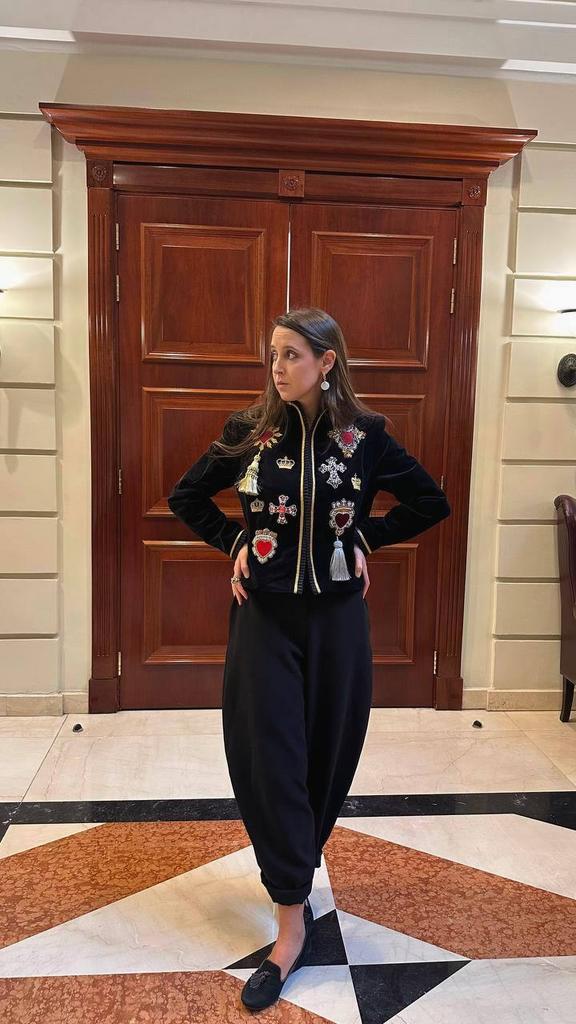 Бархатный жакет с сердцами