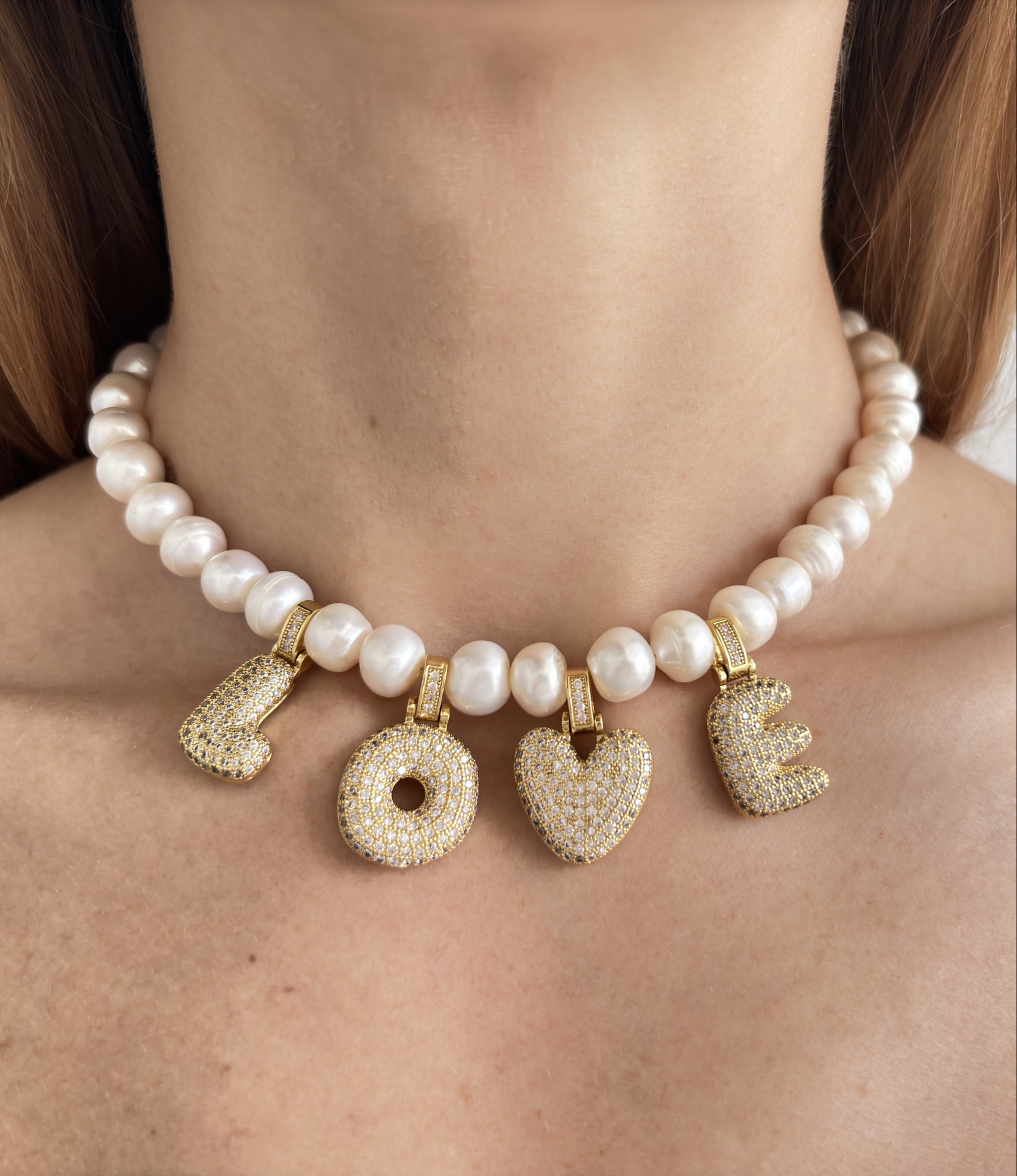 Колье LOVE gold
