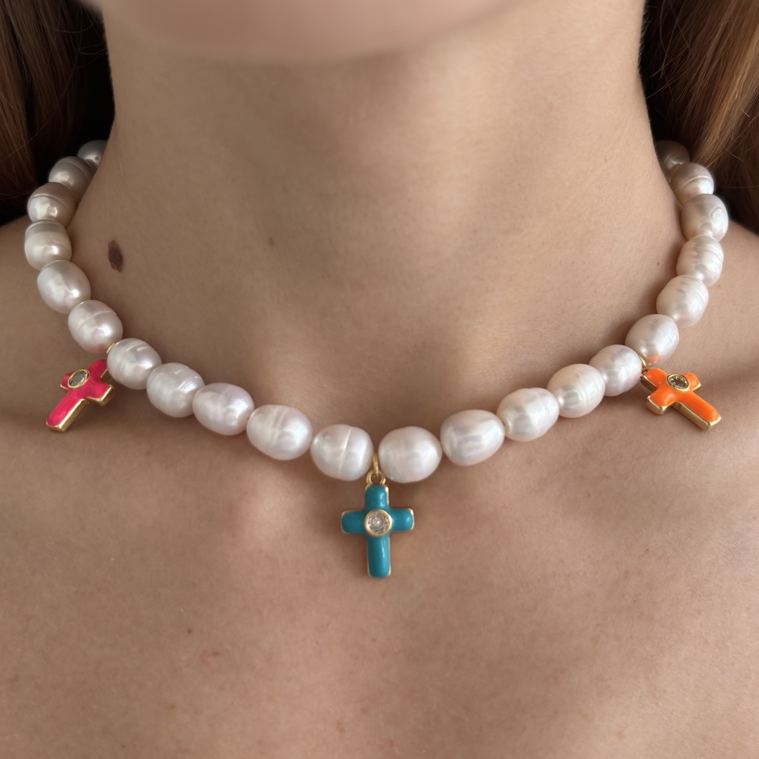 колье из жемчуга