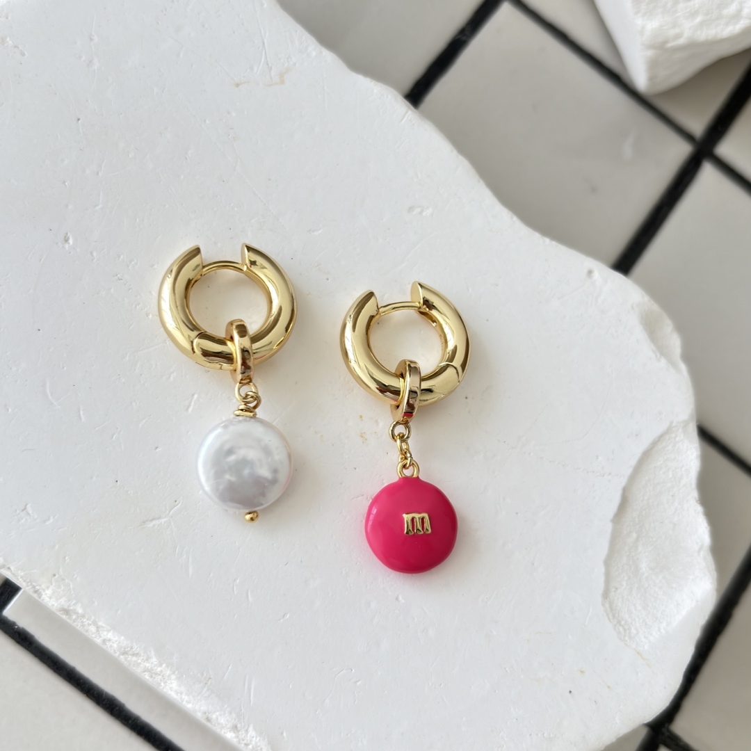 серьги с натуральным жемчугом