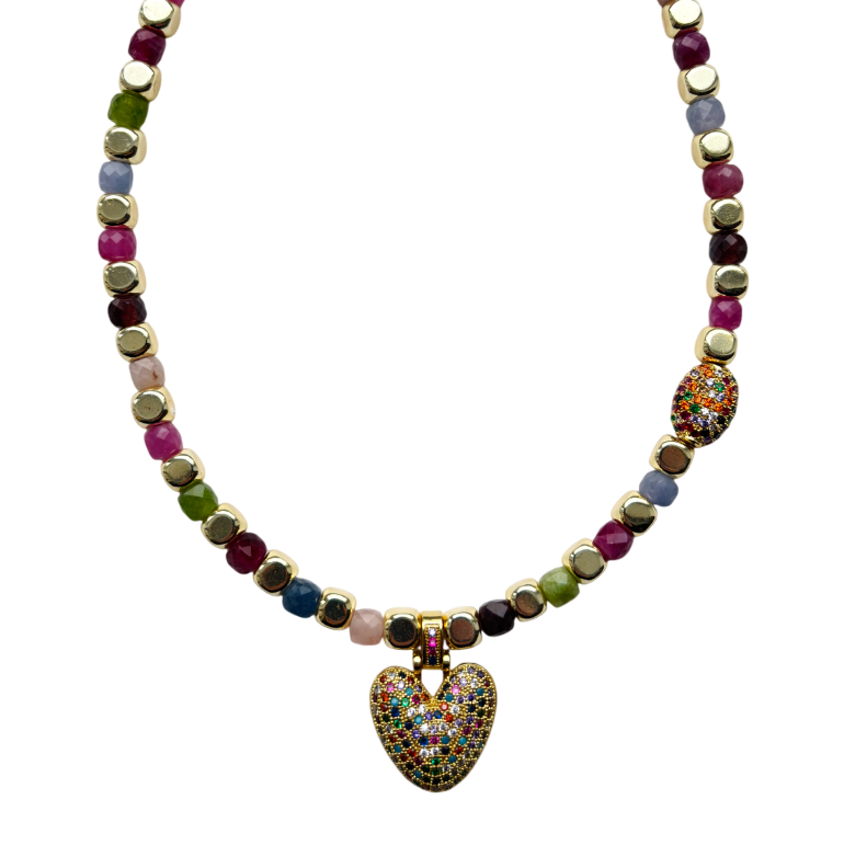 колье из натуральных камней