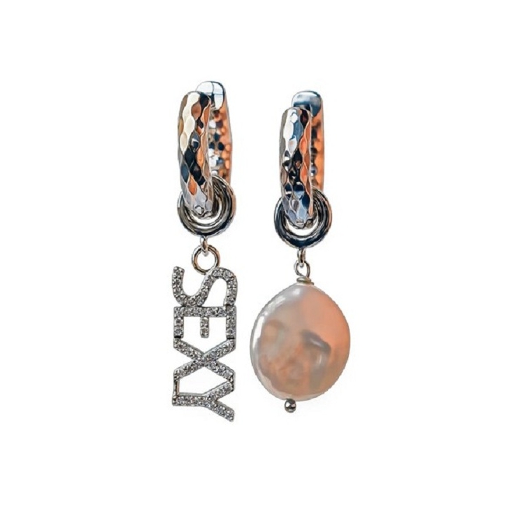 Серьги SEXY+PEARL silver