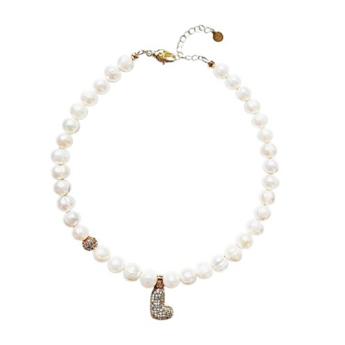 КОЛЬЕ БУКВА L gold