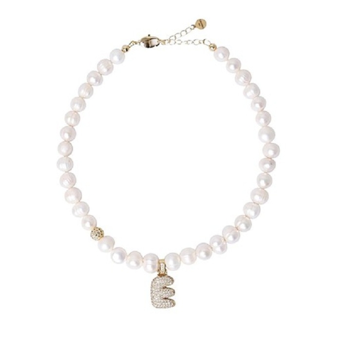 КОЛЬЕ БУКВА E gold