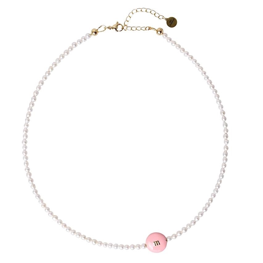 КОЛЬЕ M light pink small