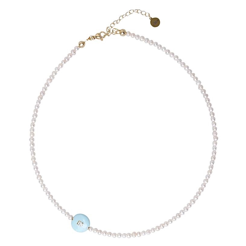 КОЛЬЕ M light blue small