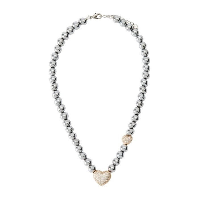 Колье ДВА СЕРДЦА ЗОЛОТЫХ