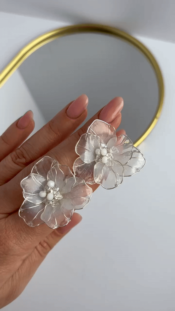 Серьги - цветы