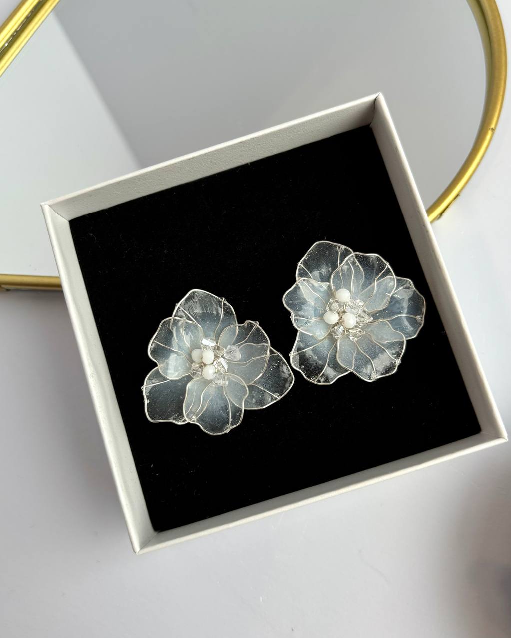 Серьги - цветы