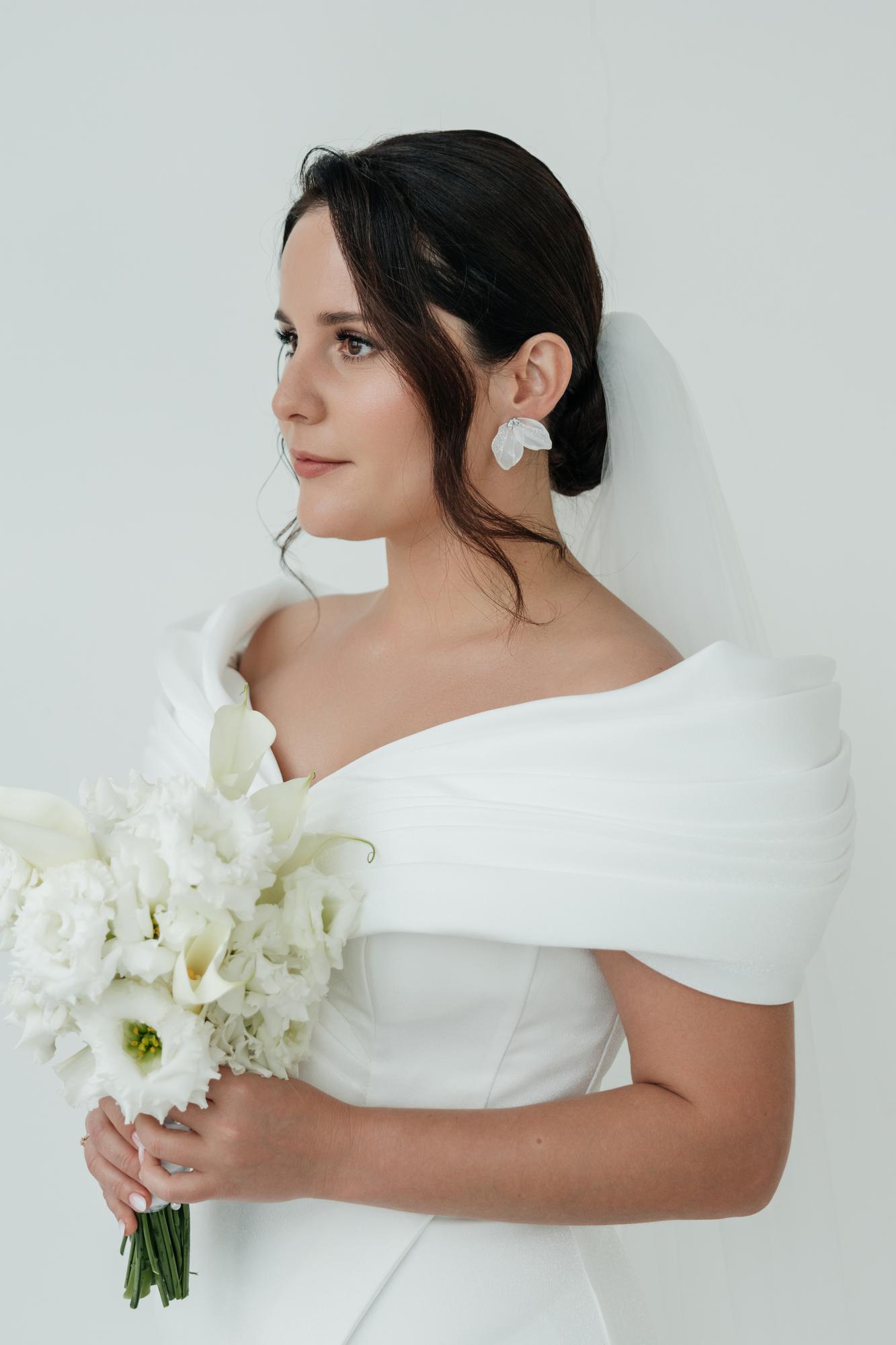 Серьги с фианитами