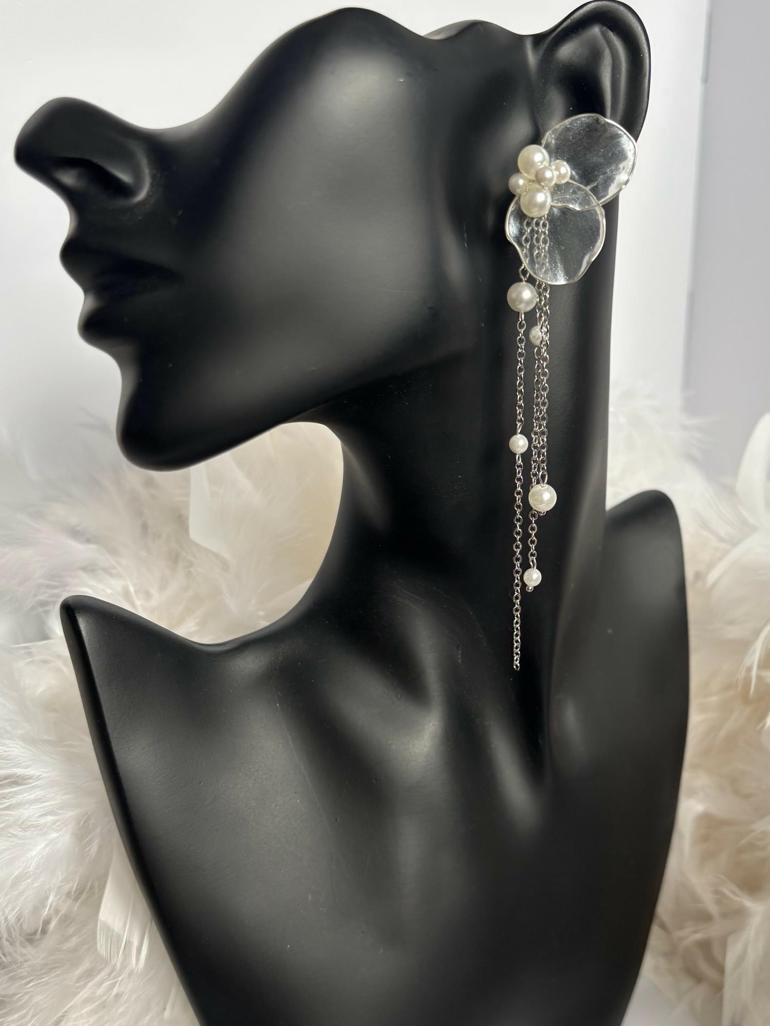 Серьги с цепочками