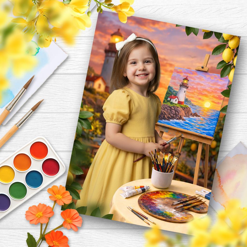 Маяк на картине