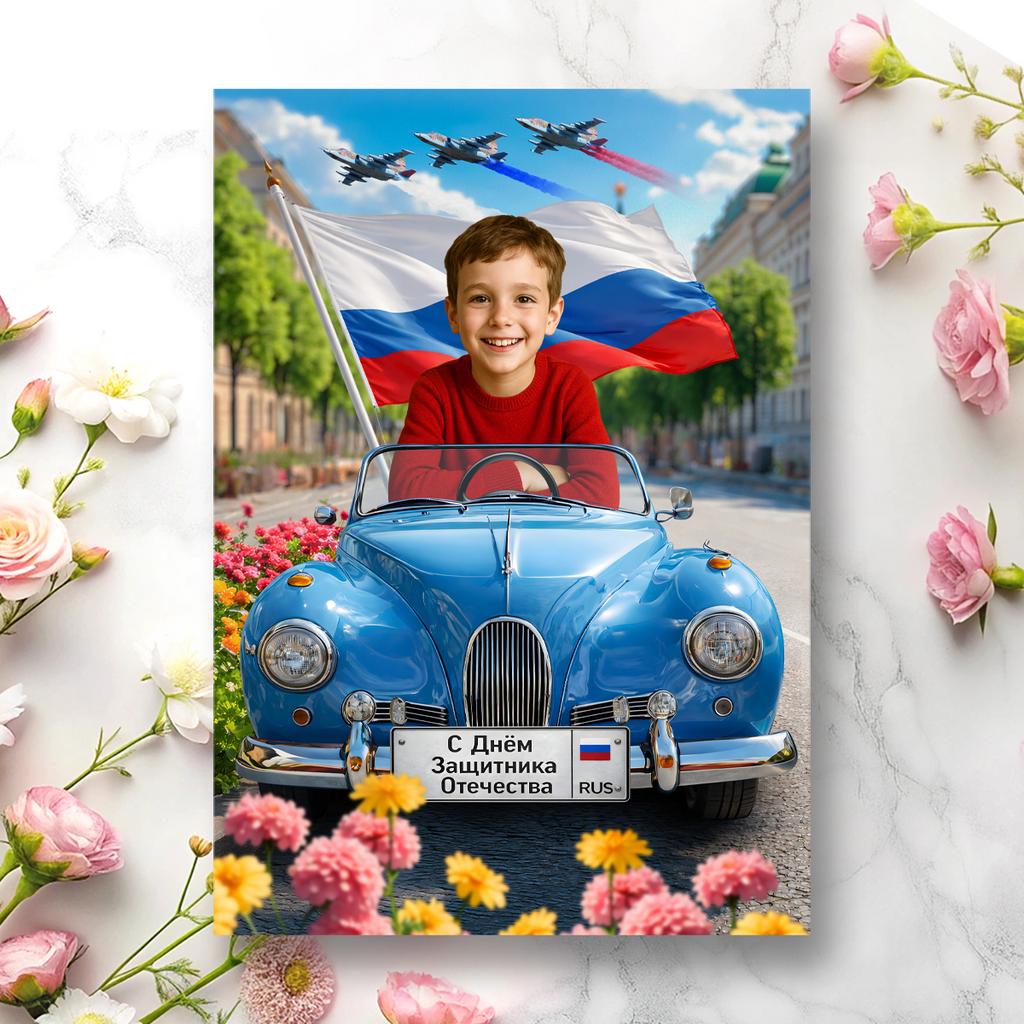 На кабриолете