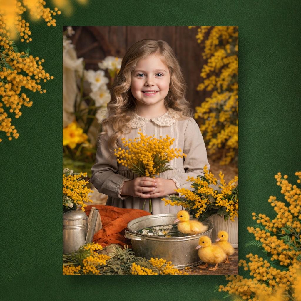 Утята и мимоза