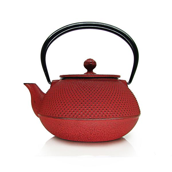 Чугунный чайник Arare красный