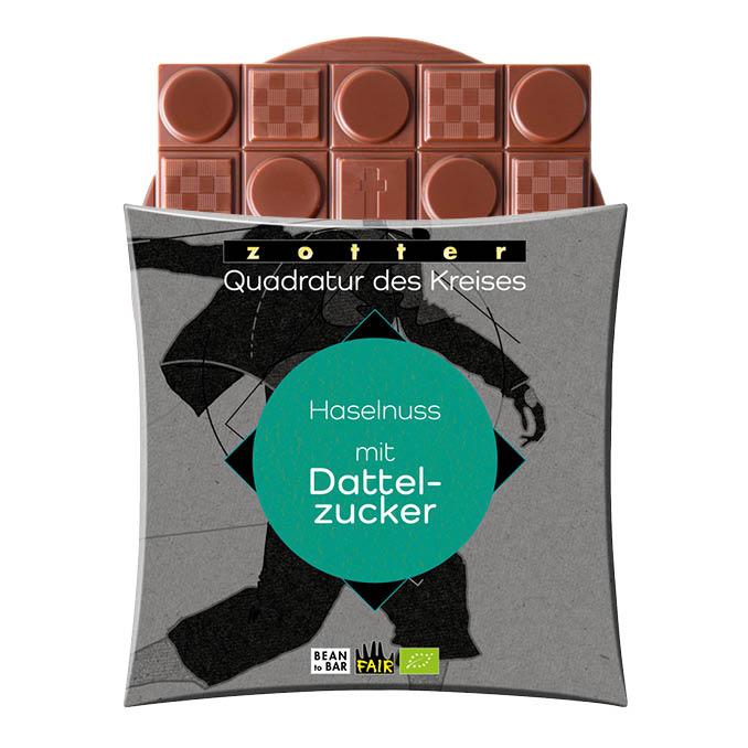 Плитка шоколада Hazelnut with Date Sugar, 70 г