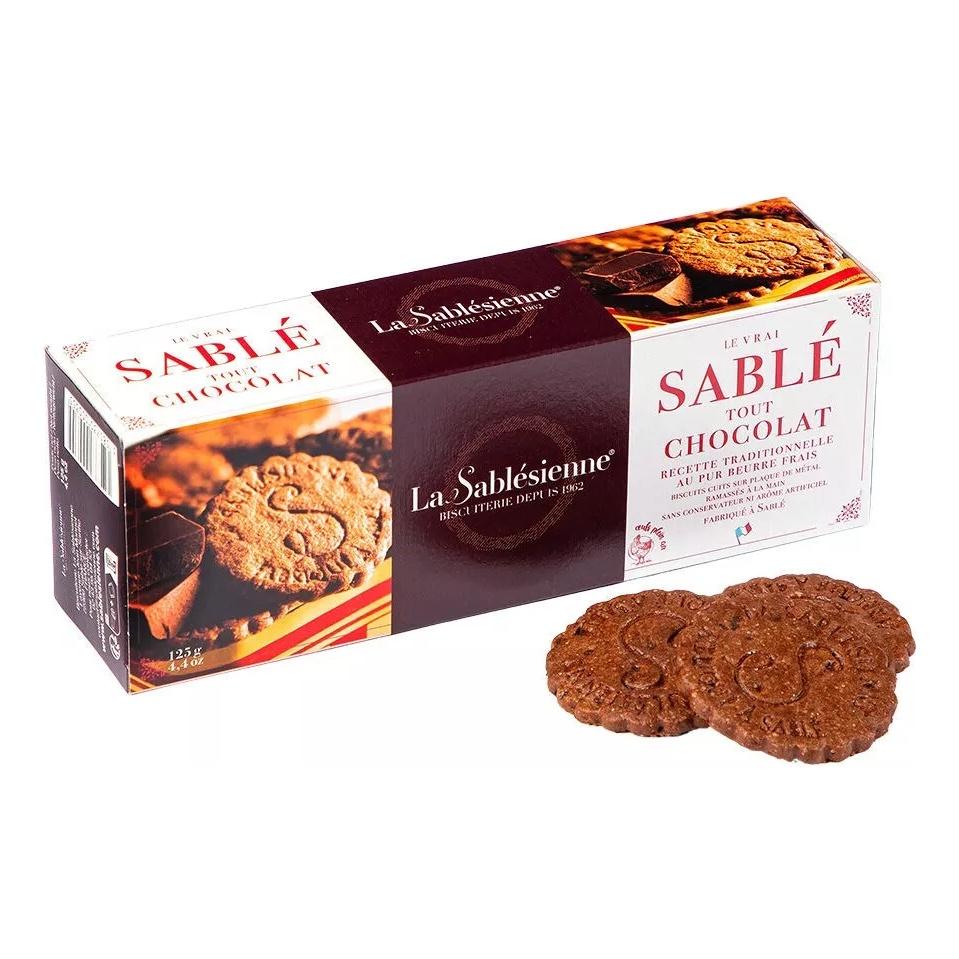 Песочное печенье Sable шоколадное, 125 г