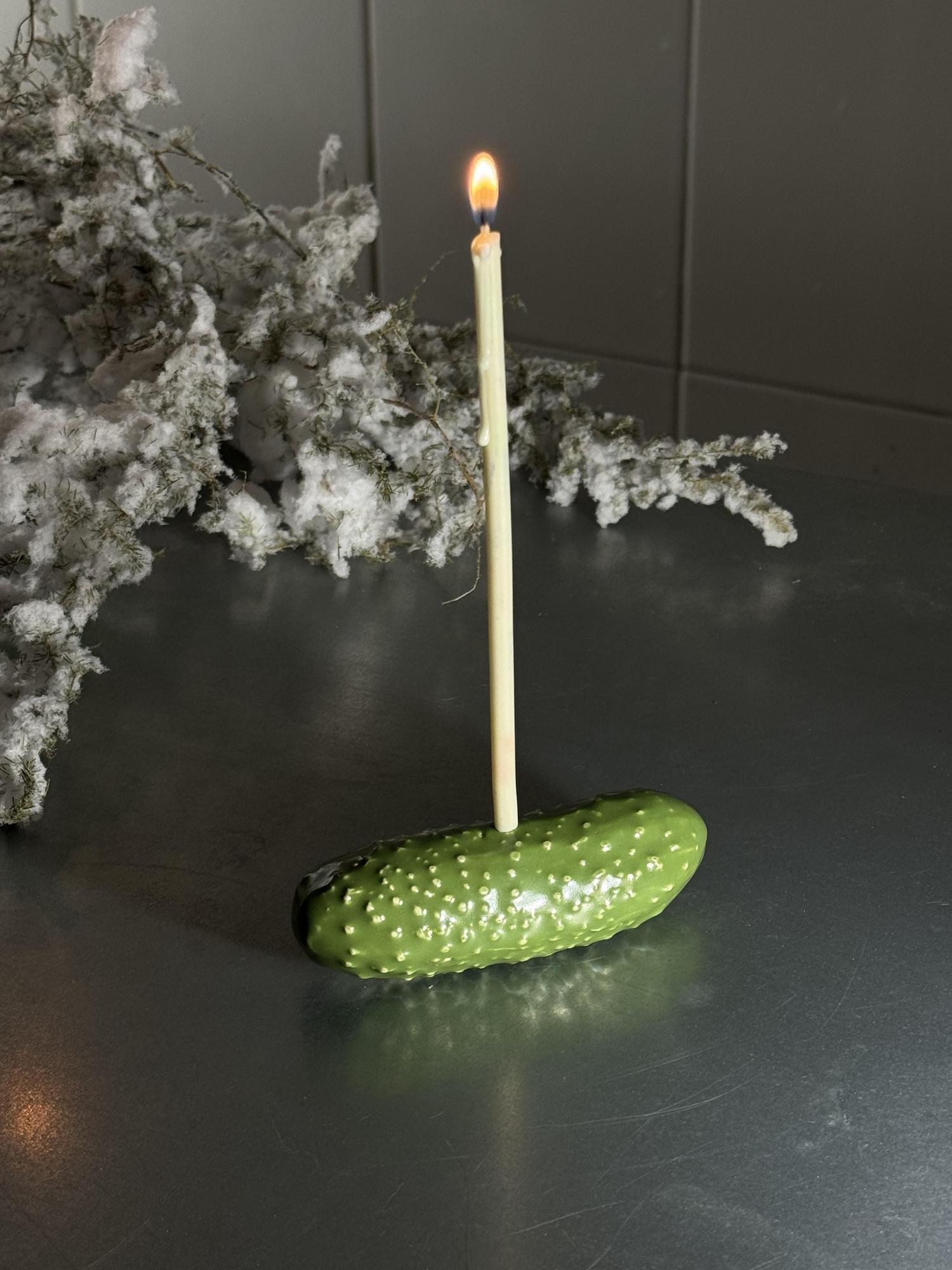 Подсвечник «Огурчик»