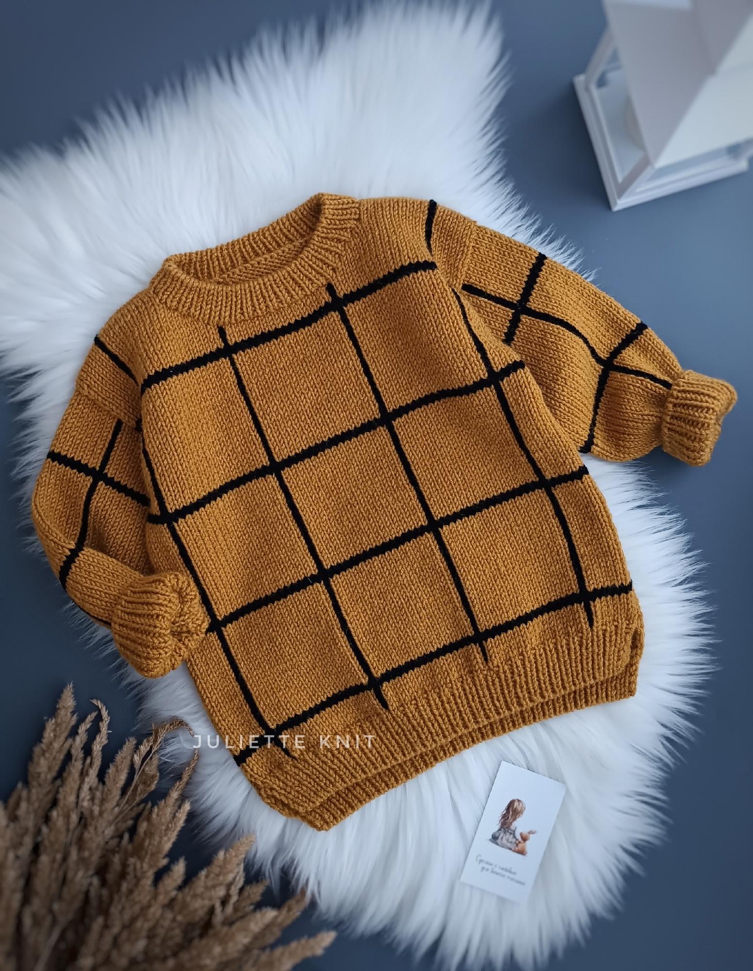 МК "свитер в клеточку jk"