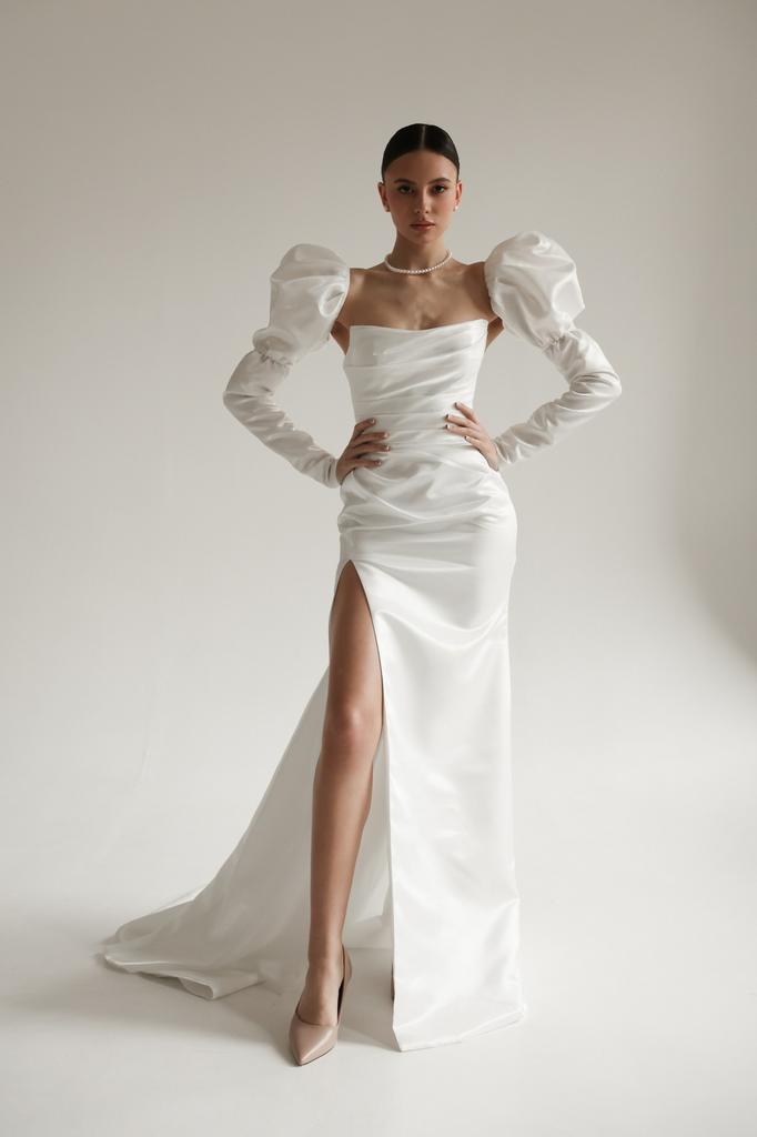 Свадебное платье Evelyn с буфами в СПб