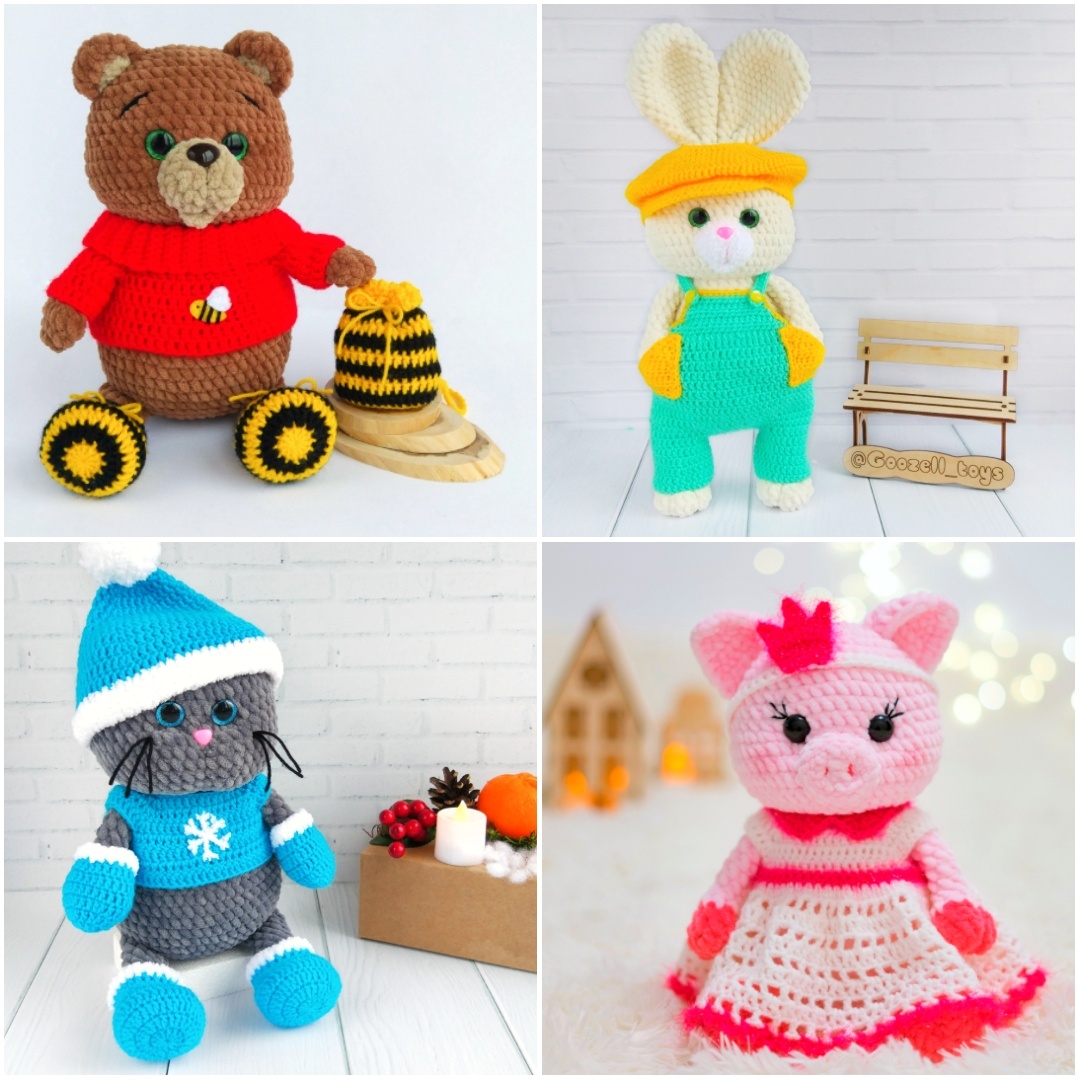 4 МК Плюшевая коллекция (зверята + одежда)