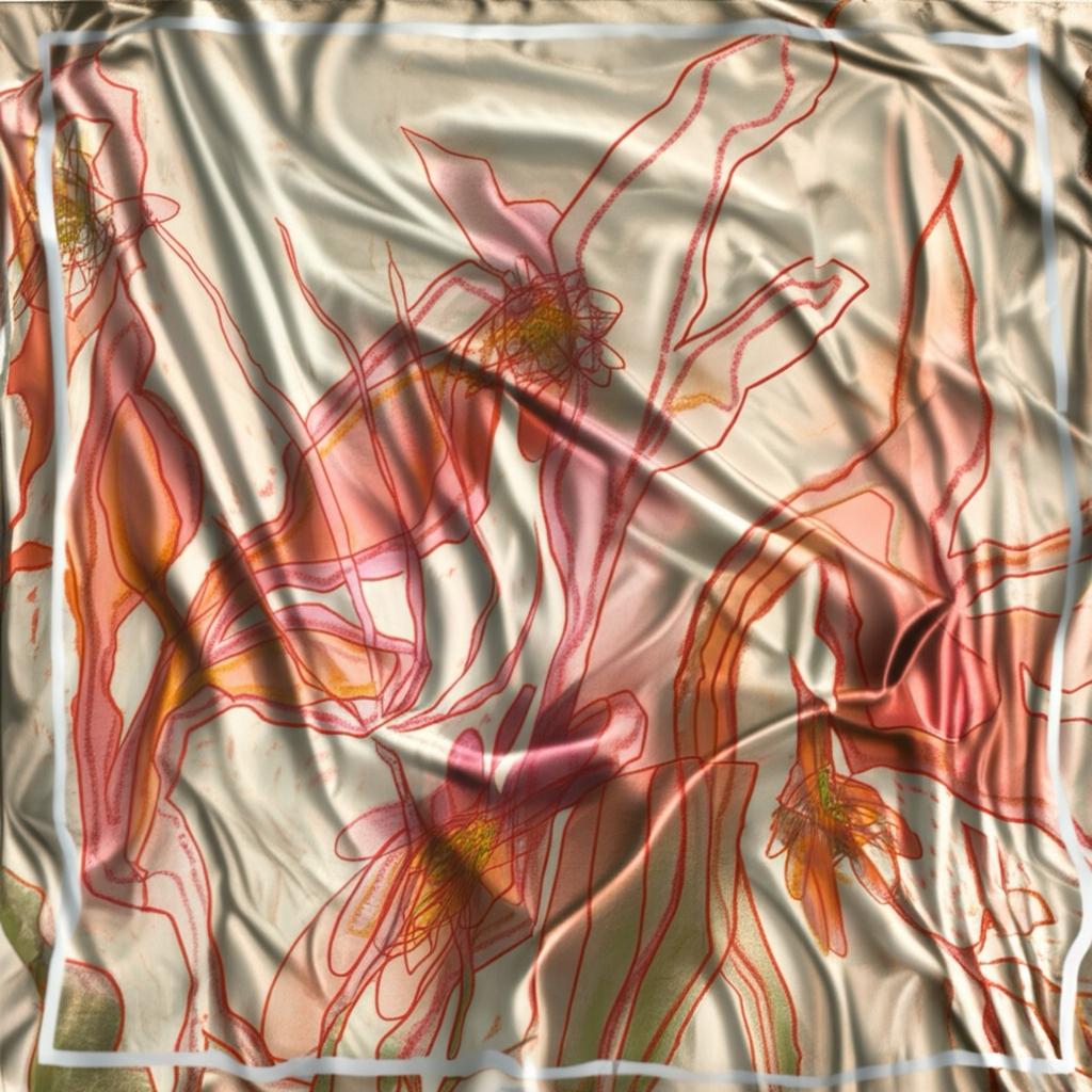 Платок "Цветок с характером"