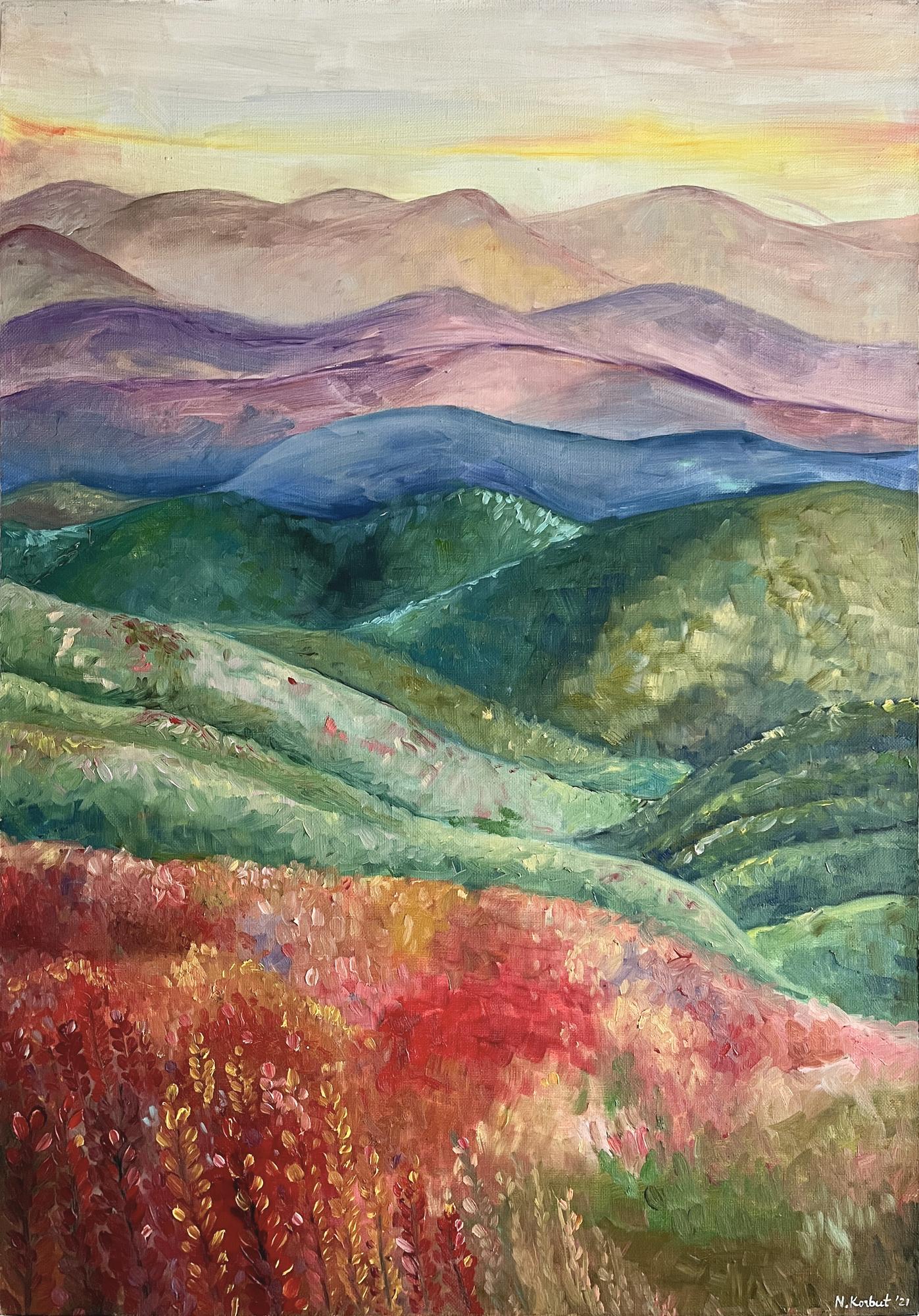 Холмы в красном