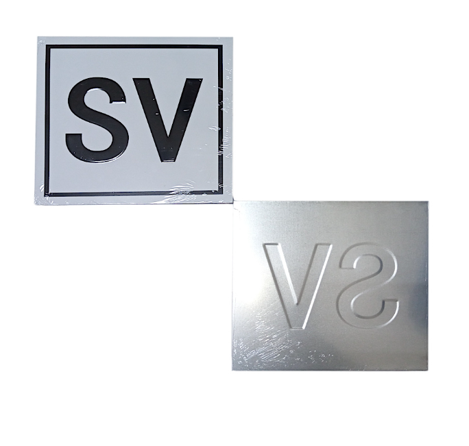 Табличка рельефная "SV" 250х250 мм