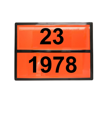 Табличка рельефная Опасный груз 1978-23 (пропан)