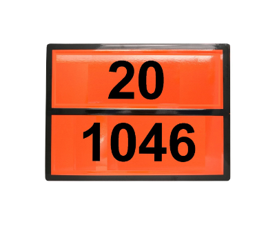 Табличка рельефная Опасный груз 1046-20 (гелий сжатый)