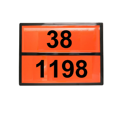 Табличка рельефная Опасный груз 1198-38 р-р формальдегида лвж