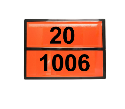 Табличка рельефная Опасный груз 1006-20 (аргон сжатый)