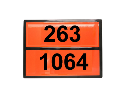 Табличка рельефная Опасный груз 1064-263 (метилмеркаптан)