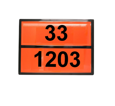 Табличка рельефная Опасный груз 1203-33 (бензин) 300х400 мм