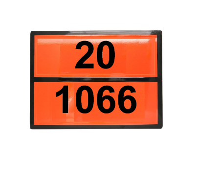 Табличка рельефная Опасный груз 1066-20 (азот сжатый)