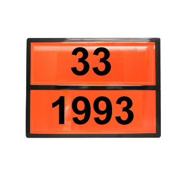 Табличка рельефная Опасный груз 1993-33 (легковоспламеняющаяся жидкость)