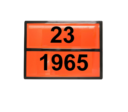 Табличка рельефная Опасный груз 1965-23 (газов углеводородных смесь сжиженная)