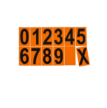 Набор цифр "Универсальный" (33 шт) для таблички - основания Опасный груз