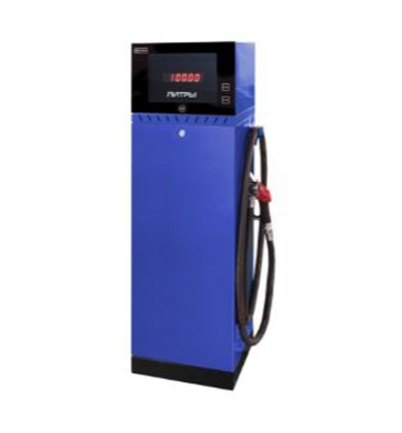 ТРК ТОПАЗ 510 (1 рукав, 1 вид топлива) напорная гидравлика 50 л/мин, однострочная двухсторонняя индикация, импульсное/интерфейсное управление, ручной или дистанционный режим, шланг 16 мм